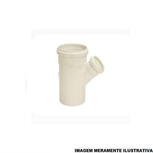 Junção Junção Redução PVC 200x100 mm Classe 8 Branca Esgoto
