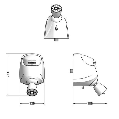 Ducha JET4 4 Temperaturas 220VCA/6800W 1/2" Branca