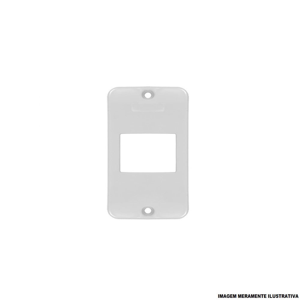 Tampa PVC para 3 Teclas para Condulete Branca 1" Fixação com Parafuso