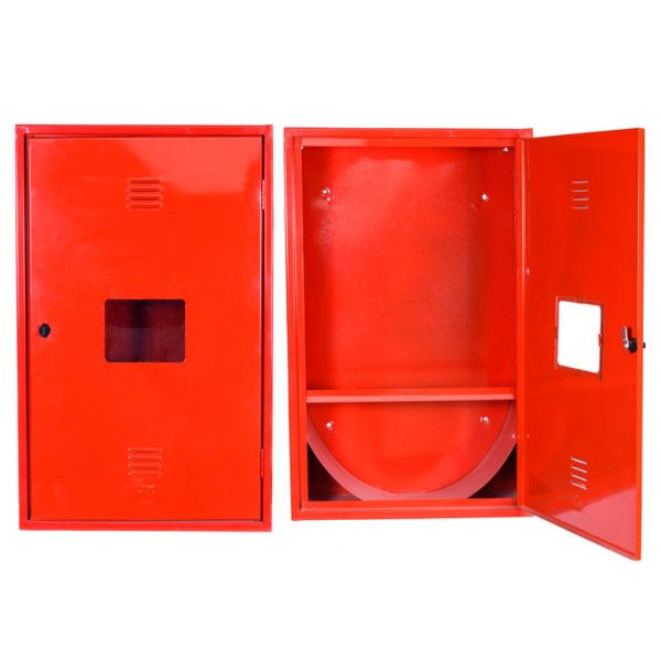 Caixa Embutir 600x900x300 mm Porta com Visor Vermelha para 4 Mangueiras 15 M