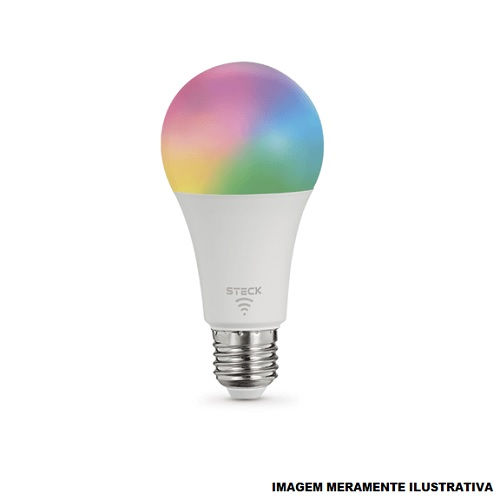 Lâmpada Lâmpada LED 12W RGB Wi-fi E27 Bivolt 25.000H