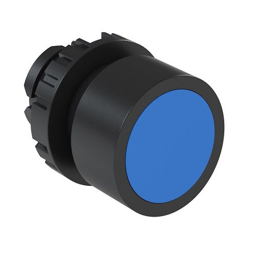 Botão PVC Faceado 22,00MM Az Aro Preto S/elemento Opaco Weg