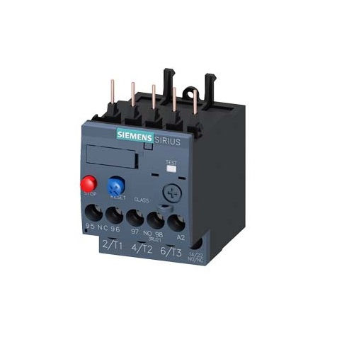 Relé Sobrecarga Relé Sobrecarga Tripolar 3RU2116 Mini 1,40-2,00A 1NA+1NF S00 para Contator 3RT2015A 3RT2018 Conexão para Parafuso