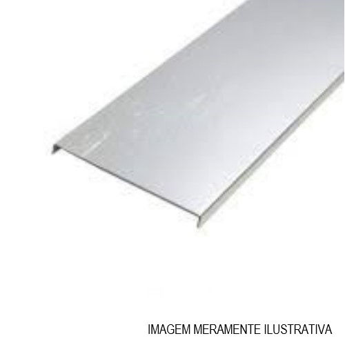Tampa Encaixe para Eletrocalha Galvanizada a Fogo 100x3000 mm