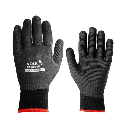 Luva Fibra Standard Contra Agente Mecânico/Térmico Tamanho 10 (gg) Preta Ca 37981