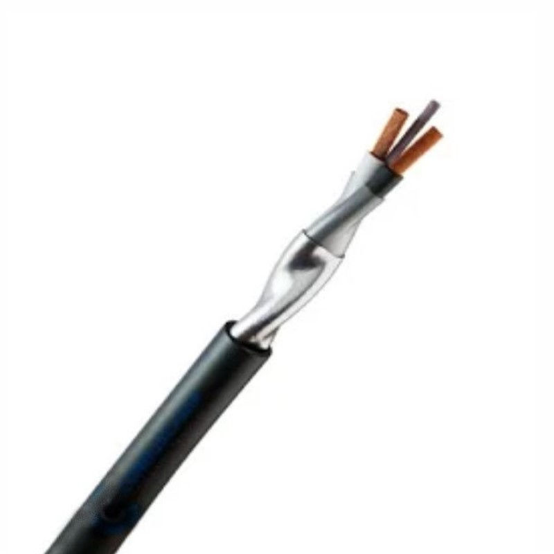 Cabo Cobre Isolado PVC 105G 300V 1 PAR 0,50 mm² Instrumentação Blindado Preto NBR 10300 com Fita de Alumínio