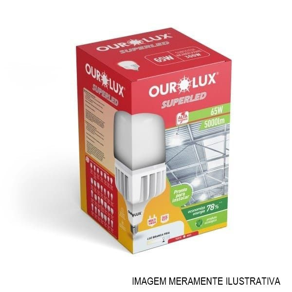 Lâmpada Lâmpada LED 65W Alta Potência E27 Bivolt 6500K 5000 lm 25.000H