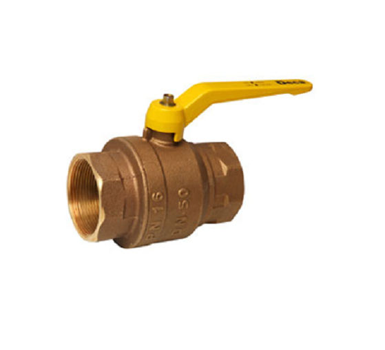 Válvula Metálica Esfera Alavanca Passagem Plena 1/2" com Rosca BSP