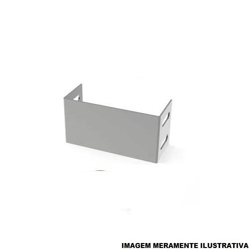 Terminal Galvanizado Eletrolítico Liso para Fechamento Eletrocalha 50x50 mm