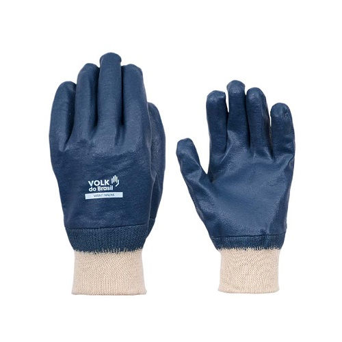 Luva Nitrílica Volknit Malha Tamanho 10 (gg) Azul Ca 25084
