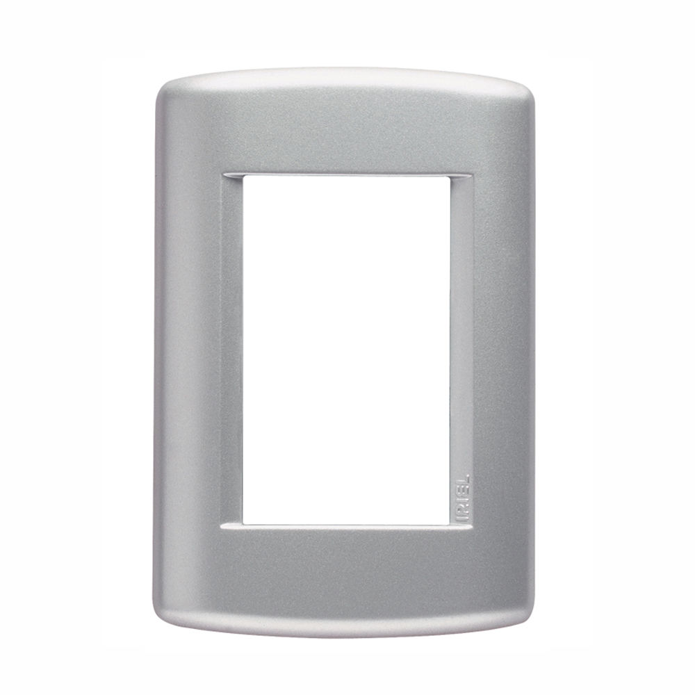 Placa PVC para 3 Módulos 4x2 Prata Talari