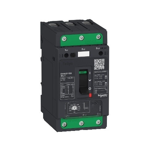 Disjuntor Motor Tripolar GV4 L 80A com Acionamento Alavanca DIN Conexão Parafuso Everlink