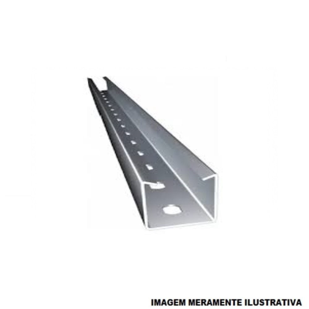 Perfilado Perfurado Galvanizado Eletrolítico 38x38 mm 6 M Chapa 24