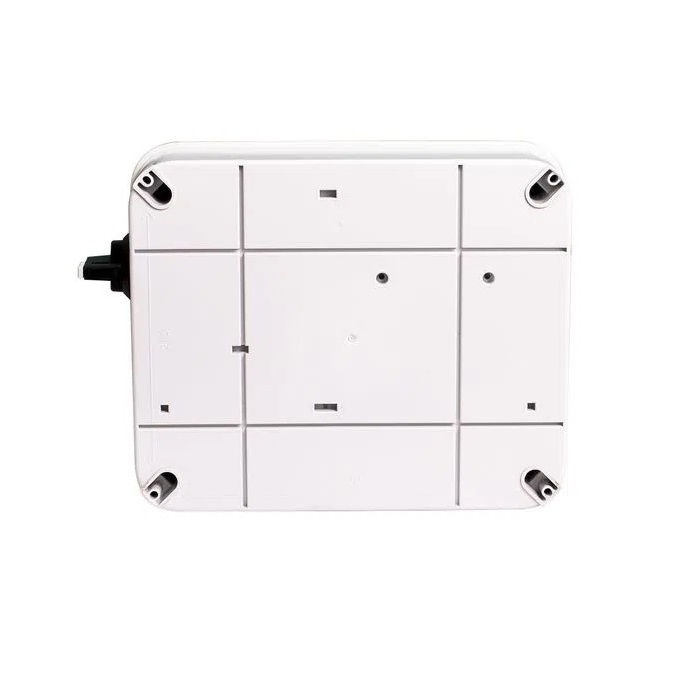 Caixa String BOX Policarbonato Transparente (A)253,3x(L)308,3x(P)112,5 mm com Seccionadora 32A com 2 DPS 40 KA 1040VCC 2 ENTRADAS/2 Saídas Branca