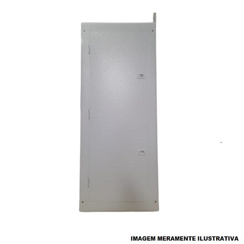 Quadro de Distribuição Quadro de Distribuição Metálico Embutir 56 Disjuntores DIN sem Barramento 150A com Geral Branco