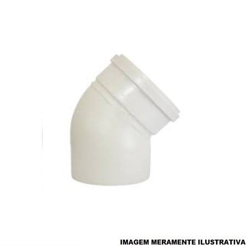 Joelho PVC 45G 300 mm Classe 8 Branco Esgoto