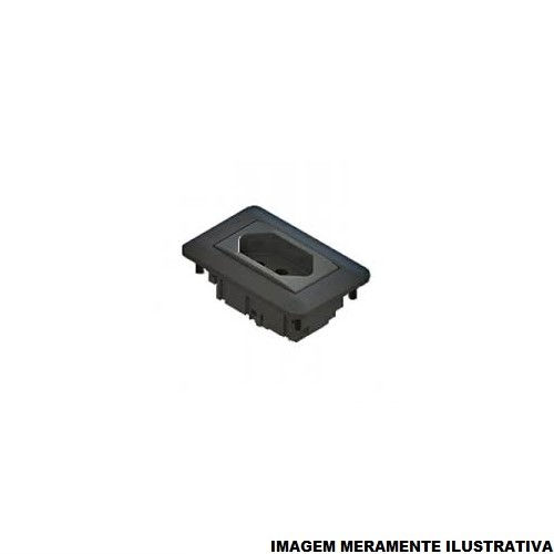 Mini Espelho QTMOV Facility ABS Série 10 Preto 67x43 mm sem Bloco