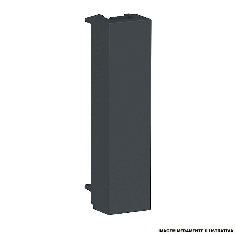 Módulo Módulo Cego 1/2 Módulo PVC Grafite Linha Graphite Orion (Embalagem com 2 Pecas)