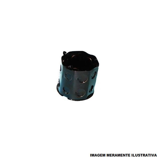 Caixa Derivação Embutir Ferro Esmaltado 4x4 Octogonal Móvel Dupla Preta