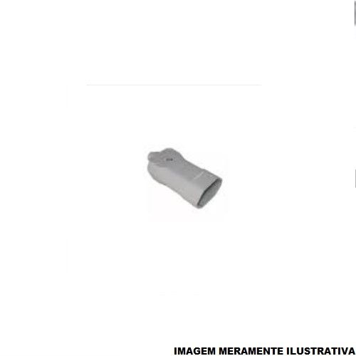 Plugue Fêmea 2P+T 20A 250VCA PVC Cinza com Prensa Cabo