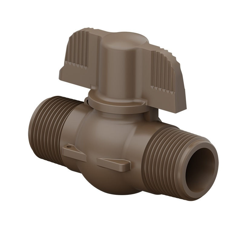 Registro PVC Esfera Borboleta Rosqueável 3/4" Classe 15 Rosca Externa