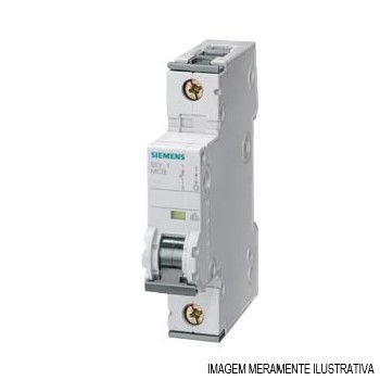 Disjuntor Termomagnético Fixo Unipolar 5SY4 C 25A 25 KA/10 KA 127/220VCA DIN