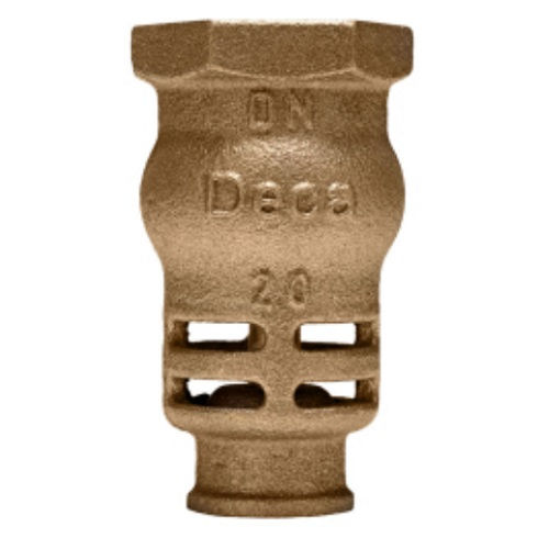 Válvula Válvula Latão Retenção Vertical para Poço 3/4" BSP Marrom Água Fria