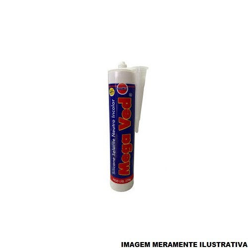 Vedação Vedação Silicone Borracha Neutro Incolor 270GR Antifungo