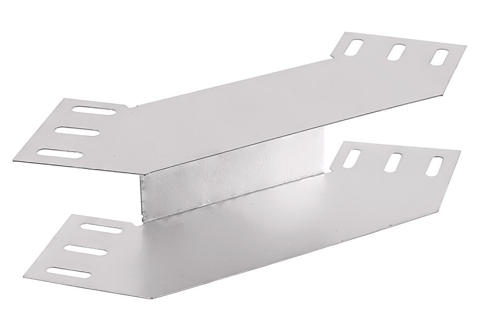 Curva 90G Vertical Lisa Galvanizada Eletrolítica Externa para Eletrocalha 200x100 mm