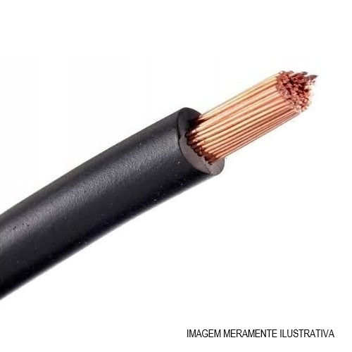 Cabo Cobre Isolado PVC 70G 750V 1x 16,00 mm² ATOX FLEX Preto NBR 13248 CLASSE-5