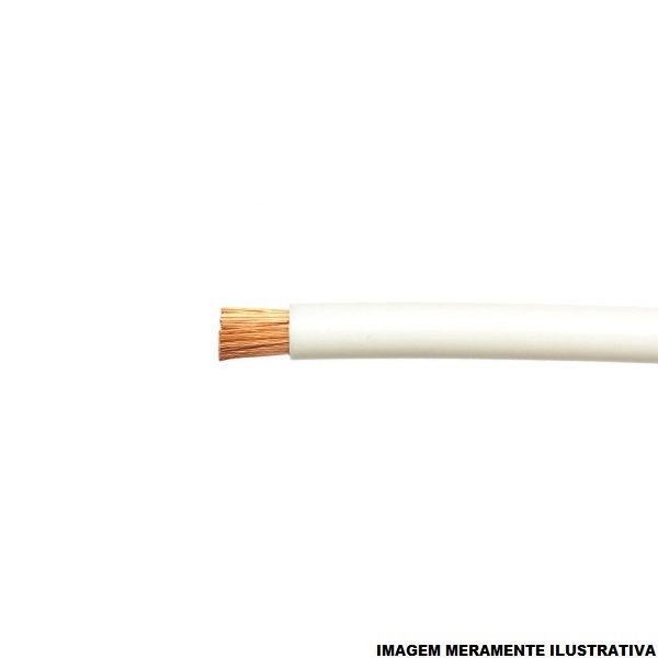 Cabo Cobre Isolado PVC 70G 750V 1x 4,00 mm² ATOX FLEX Branco NBR 13248 Classe 5