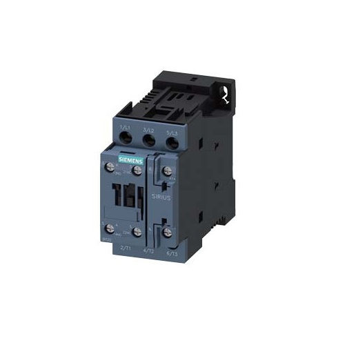 Contator Principal Tripolar 38A S0 1NA+1NF 24VCC 3RT2028 Conexão para Parafuso