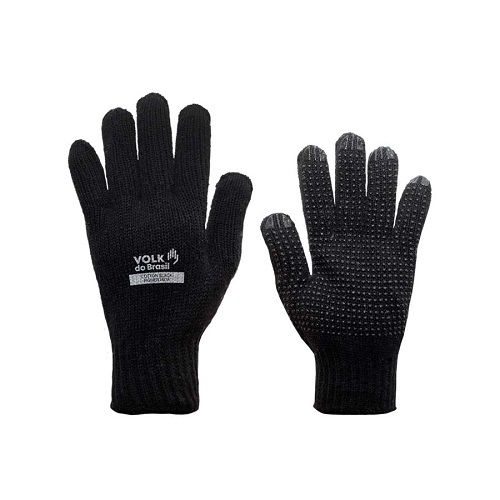 Luva Fibra Pigmentada Standard Tamanho U (Unico) Preta Ca 36347