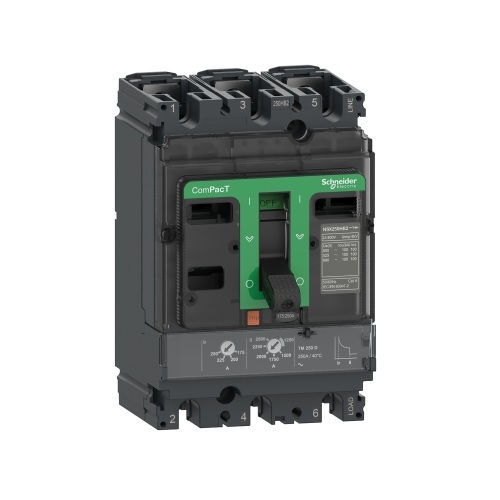 Disjuntor Termomagnético Fixo Tripolar NSX100F 40A 85 KA/36 KA 220/380VCA Caixa Moldada