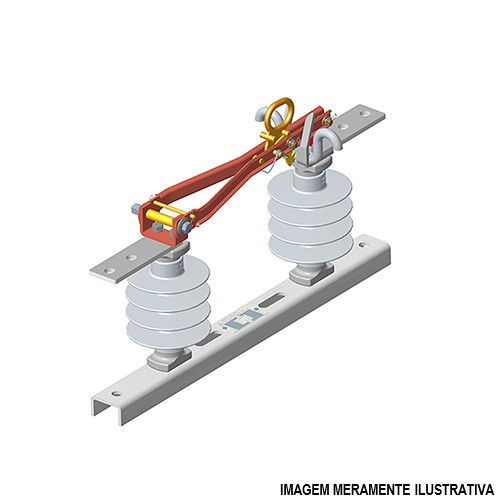 Chave Seccionadora Faca Unipolar 400A 15 kV Lâmina em V