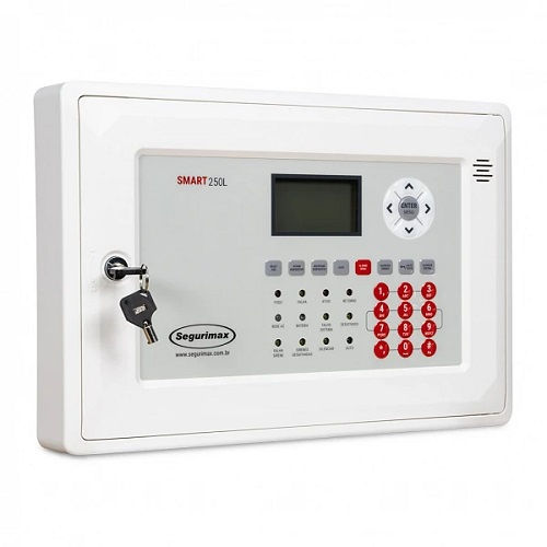 Central Alarme Incêndio Bivolt 8,8W Endereçável Até 250 Dispositivos com Bateria 12VCC Smart