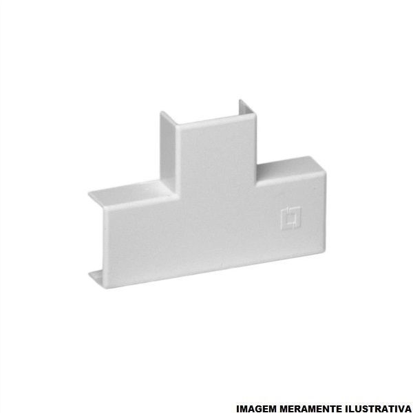 Mata Junta TE PVC para Canaleta 20x12 mm Branca