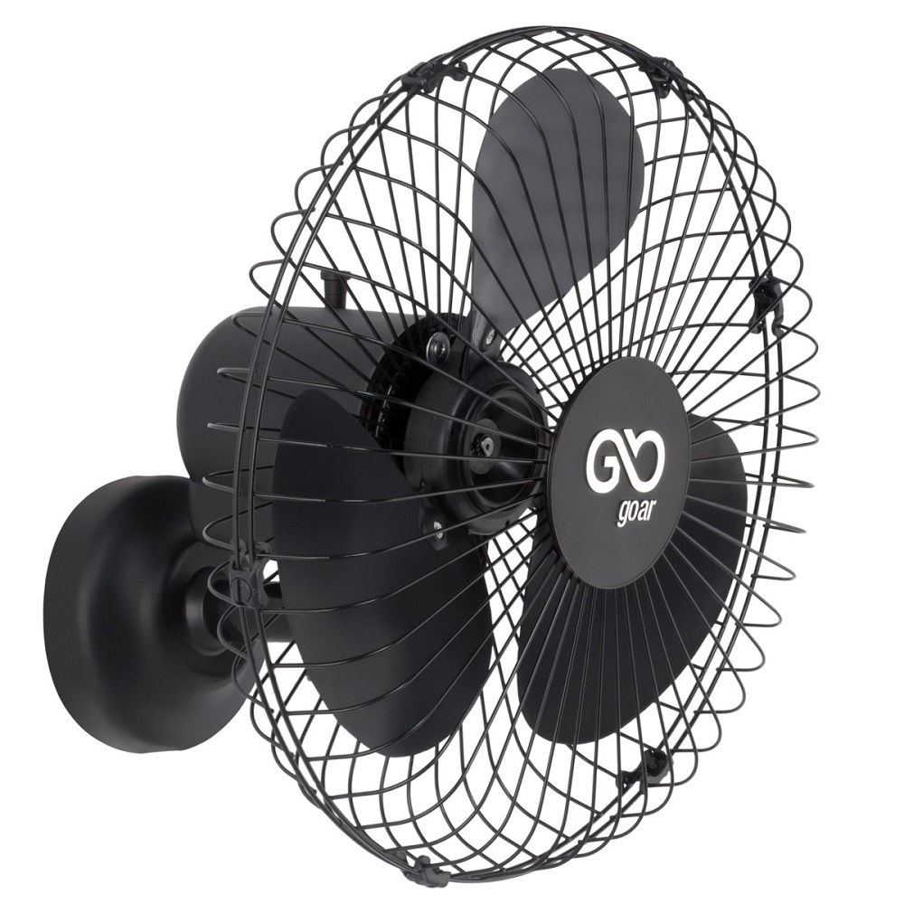 Ventilador 3 PAS 50 cm Parede 127/220V Preto