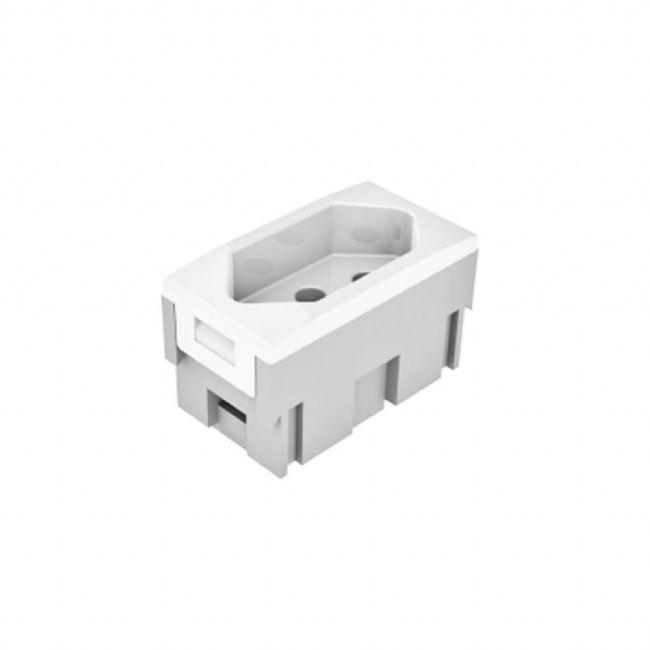 Módulo Módulo Tomada NBR 2P+T 10A/250VCA PVC Branco