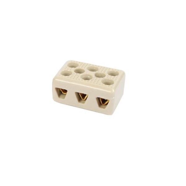 Conector Tripolar Porcelana para Chuveiro 6,00 mm²