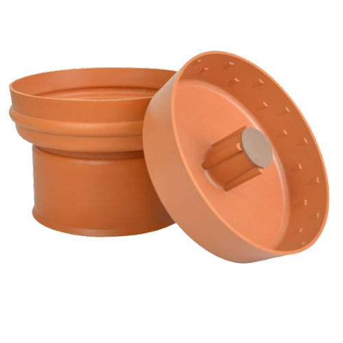 Tampão Tampão PVC para Til 100 mm Coletor Laranja