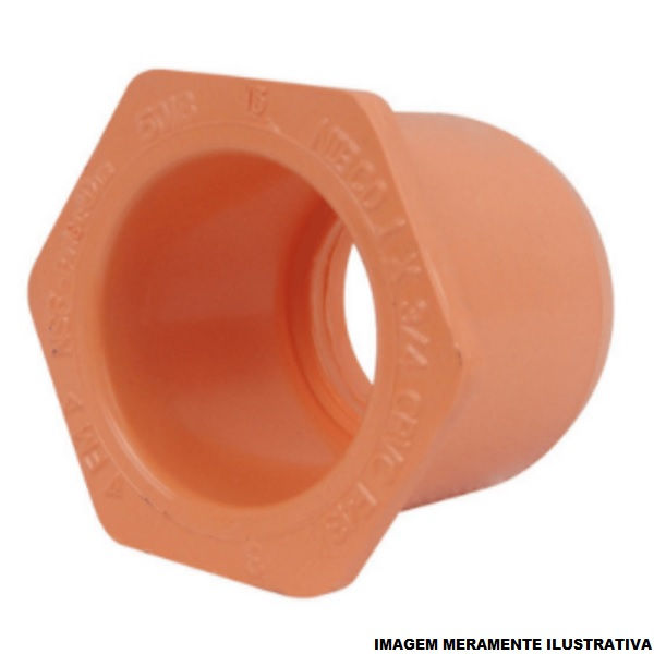 Bucha Redução CPVC Fire Macho/Fêmea 1.1/4"X3/4"