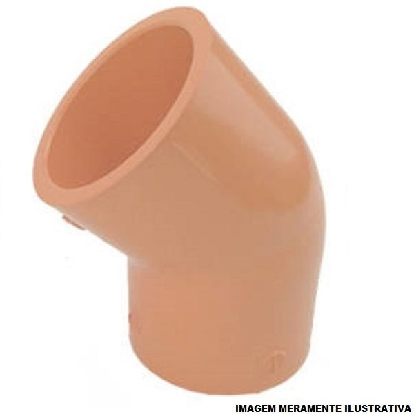 Joelho CPVC Fire 45G Fêmea e Fêmea 2.1/2"