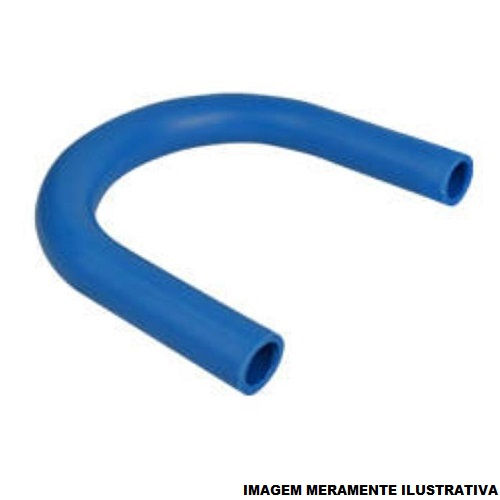 Curva PPR 180G Macho/Macho 25 mm Industrial Azul