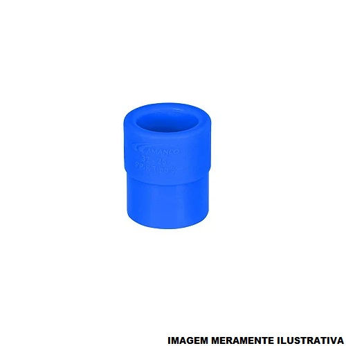 Bucha PPR Redução Macho/Fêmea 25x20 mm Industrial Azul