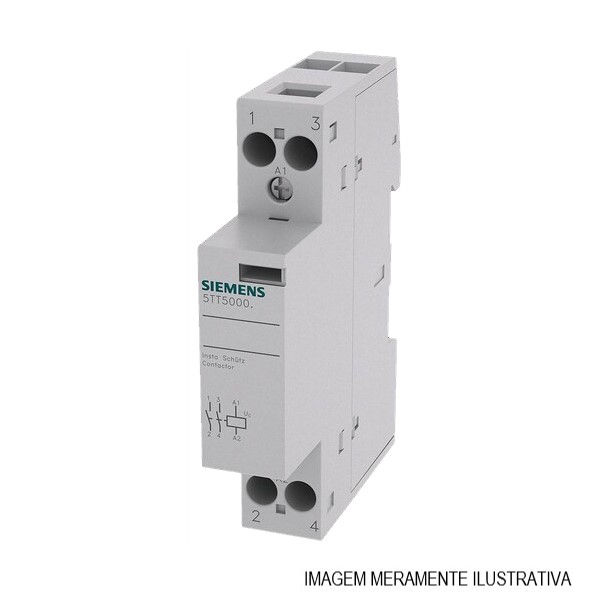 Contator Modular 20A 2NA 24VCA/CC 50/60 Hz 5TT5000-2 para 1 Módulo Conexão para Parafusos