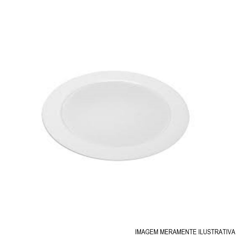 Painel Led Embutir 18W PVC Redondo 220x28 mm 1260 lm 4000K Bivolt LYS 20.000H