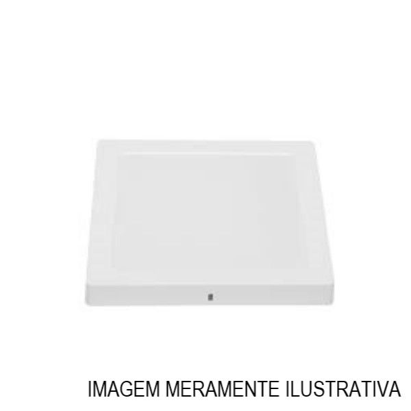 Painel Led Sobrepor 24W PVC Quadrado 282x282x30 mm 1680 lm 3000K Bivolt LYS 20.000H