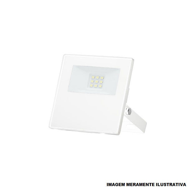 Projetor Led 50W Alumínio TR SLIM 3000K 4000 lm Bivolt Branco IP65 20.000H