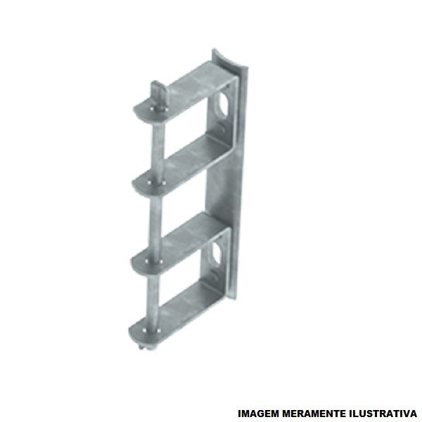 Armação Armação Secundária para 2 Isoladores Galvanizada a Fogo AR-22 ou AS-22